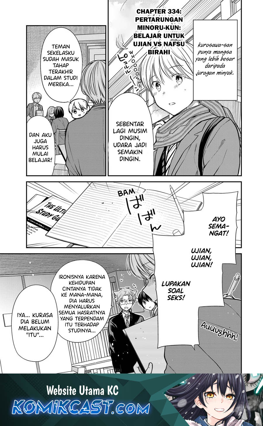 Danshi Koukousei wo Yashinaitai Onee-san no Hanashi Chapter 334 Bahasa Indonesia